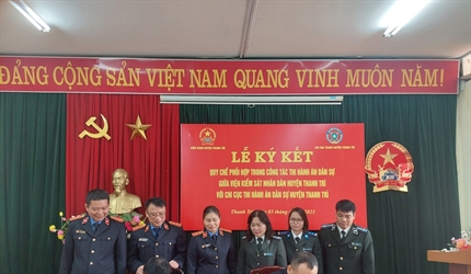 Lễ ký kết Quy chế phối hợp công tác thi hành án dân sự giữa Viện KSND...